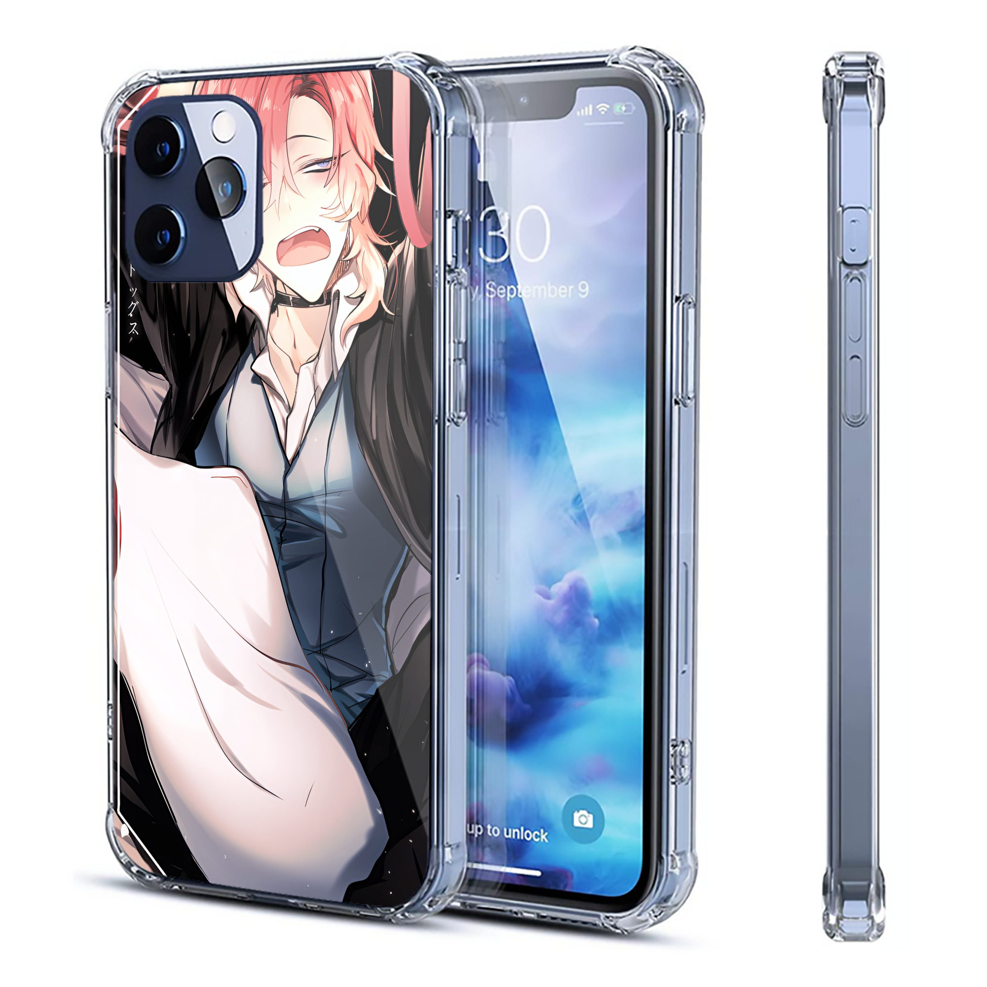 （画像用） 文豪ストレイドッグス Bungo Stray Dogs 【iPhone 12シリーズ対応】透明スマホケース（クリアソフトケース）